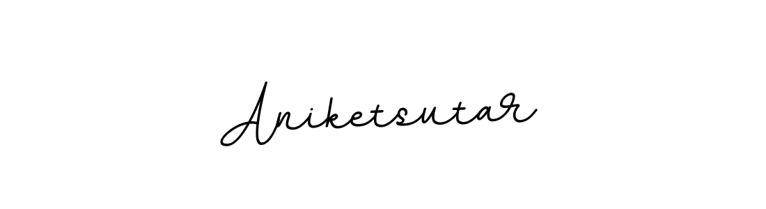 Make a beautiful signature design for name Aniketsutar. With this signature (BallpointsItalic-DORy9) style, you can create a handwritten signature for free. Aniketsutar signature style 11 images and pictures png