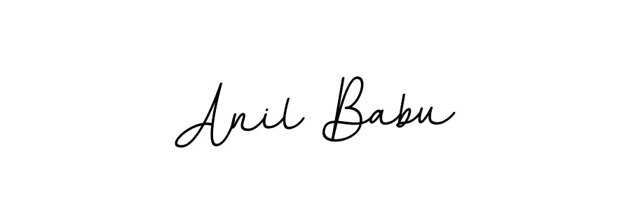 How to make Anil Babu name signature. Use BallpointsItalic-DORy9 style for creating short signs online. This is the latest handwritten sign. Anil Babu signature style 11 images and pictures png
