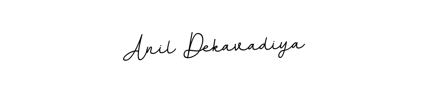 Design your own signature with our free online signature maker. With this signature software, you can create a handwritten (BallpointsItalic-DORy9) signature for name Anil Dekavadiya. Anil Dekavadiya signature style 11 images and pictures png