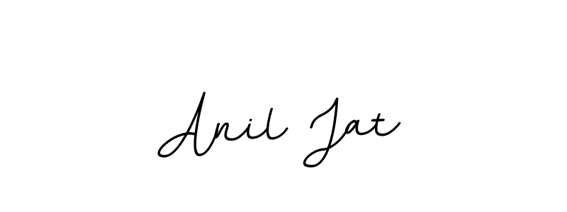 Use a signature maker to create a handwritten signature online. With this signature software, you can design (BallpointsItalic-DORy9) your own signature for name Anil Jat. Anil Jat signature style 11 images and pictures png