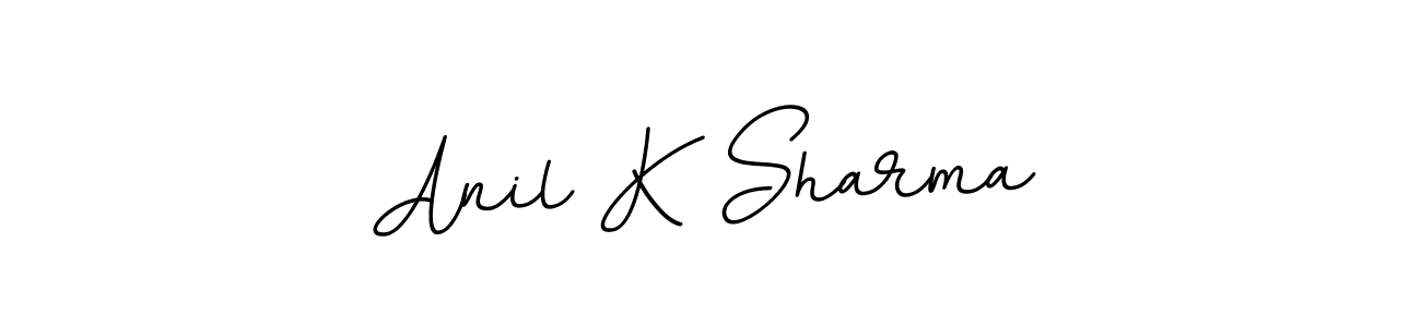 Make a beautiful signature design for name Anil K Sharma. With this signature (BallpointsItalic-DORy9) style, you can create a handwritten signature for free. Anil K Sharma signature style 11 images and pictures png