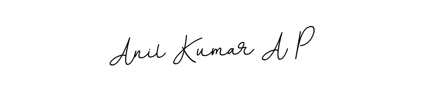 Anil Kumar A P stylish signature style. Best Handwritten Sign (BallpointsItalic-DORy9) for my name. Handwritten Signature Collection Ideas for my name Anil Kumar A P. Anil Kumar A P signature style 11 images and pictures png