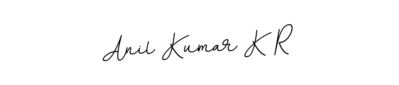 if you are searching for the best signature style for your name Anil Kumar K R. so please give up your signature search. here we have designed multiple signature styles  using BallpointsItalic-DORy9. Anil Kumar K R signature style 11 images and pictures png