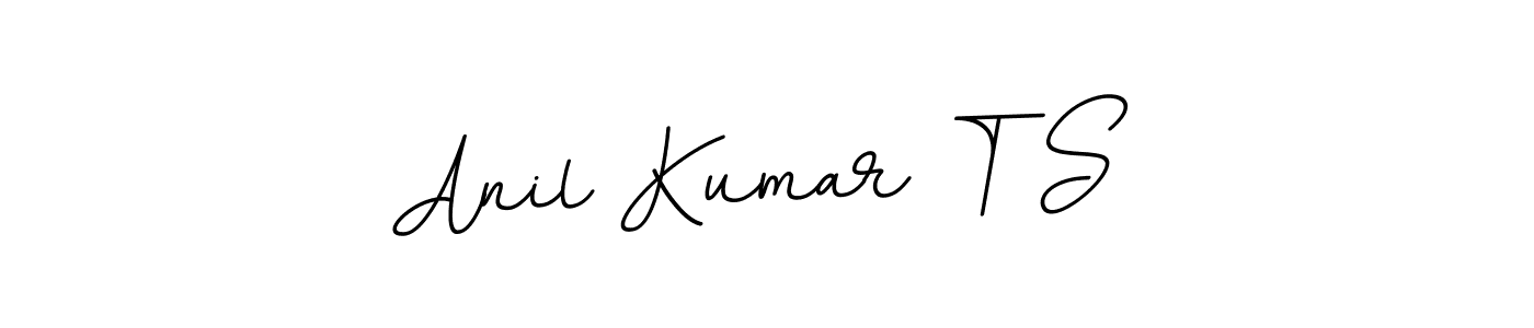 Design your own signature with our free online signature maker. With this signature software, you can create a handwritten (BallpointsItalic-DORy9) signature for name Anil Kumar T S. Anil Kumar T S signature style 11 images and pictures png