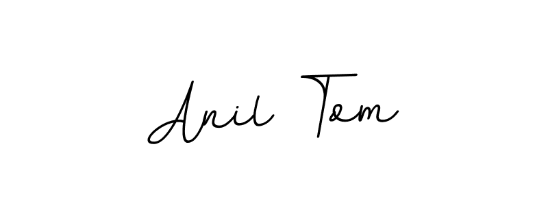 Use a signature maker to create a handwritten signature online. With this signature software, you can design (BallpointsItalic-DORy9) your own signature for name Anil Tom. Anil Tom signature style 11 images and pictures png
