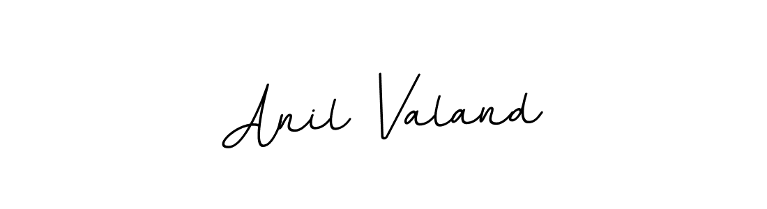 How to make Anil Valand name signature. Use BallpointsItalic-DORy9 style for creating short signs online. This is the latest handwritten sign. Anil Valand signature style 11 images and pictures png
