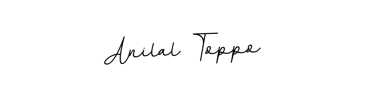 How to make Anilal Toppo name signature. Use BallpointsItalic-DORy9 style for creating short signs online. This is the latest handwritten sign. Anilal Toppo signature style 11 images and pictures png