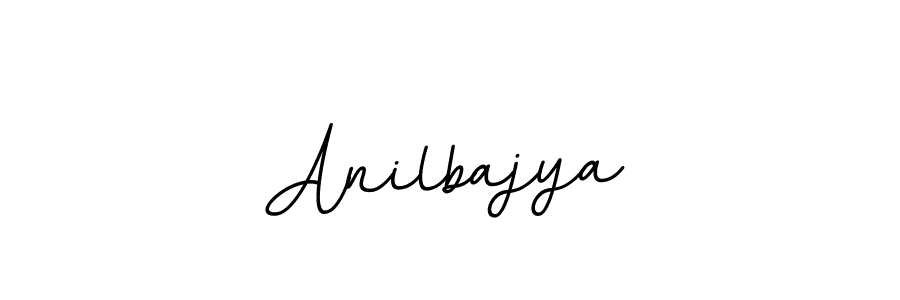 How to make Anilbajya name signature. Use BallpointsItalic-DORy9 style for creating short signs online. This is the latest handwritten sign. Anilbajya signature style 11 images and pictures png
