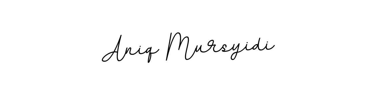 Also You can easily find your signature by using the search form. We will create Aniq Mursyidi name handwritten signature images for you free of cost using BallpointsItalic-DORy9 sign style. Aniq Mursyidi signature style 11 images and pictures png