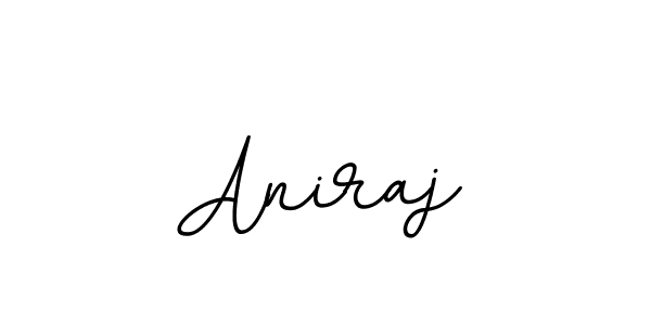 How to make Aniraj name signature. Use BallpointsItalic-DORy9 style for creating short signs online. This is the latest handwritten sign. Aniraj signature style 11 images and pictures png