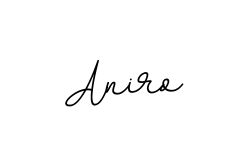 How to make Aniro name signature. Use BallpointsItalic-DORy9 style for creating short signs online. This is the latest handwritten sign. Aniro signature style 11 images and pictures png