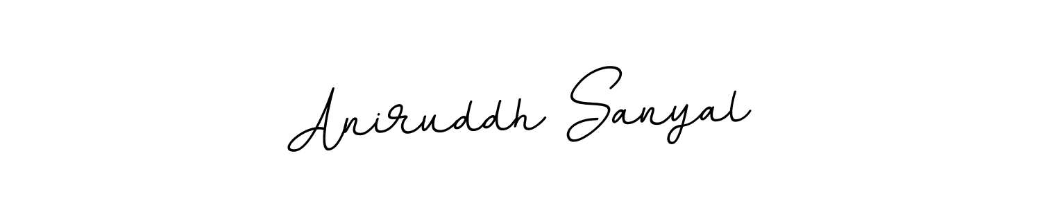 Create a beautiful signature design for name Aniruddh Sanyal. With this signature (BallpointsItalic-DORy9) fonts, you can make a handwritten signature for free. Aniruddh Sanyal signature style 11 images and pictures png