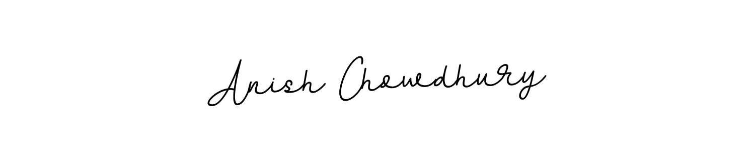 How to make Anish Chowdhury name signature. Use BallpointsItalic-DORy9 style for creating short signs online. This is the latest handwritten sign. Anish Chowdhury signature style 11 images and pictures png