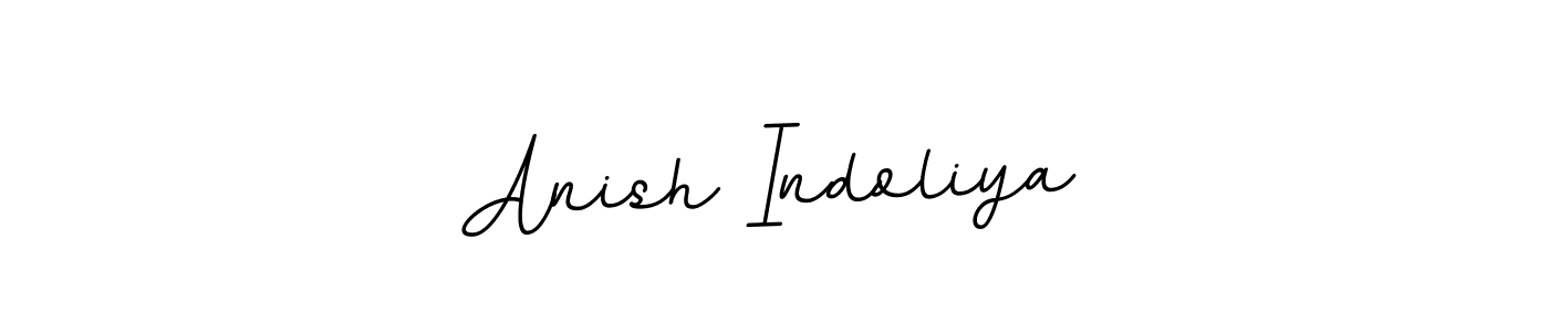 Use a signature maker to create a handwritten signature online. With this signature software, you can design (BallpointsItalic-DORy9) your own signature for name Anish Indoliya. Anish Indoliya signature style 11 images and pictures png