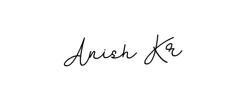 Design your own signature with our free online signature maker. With this signature software, you can create a handwritten (BallpointsItalic-DORy9) signature for name Anish Kr. Anish Kr signature style 11 images and pictures png