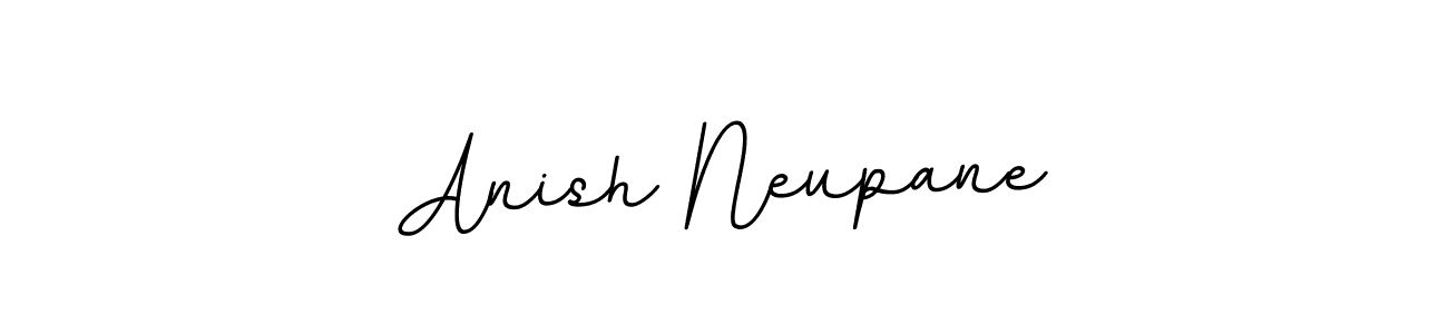 Make a beautiful signature design for name Anish Neupane. With this signature (BallpointsItalic-DORy9) style, you can create a handwritten signature for free. Anish Neupane signature style 11 images and pictures png