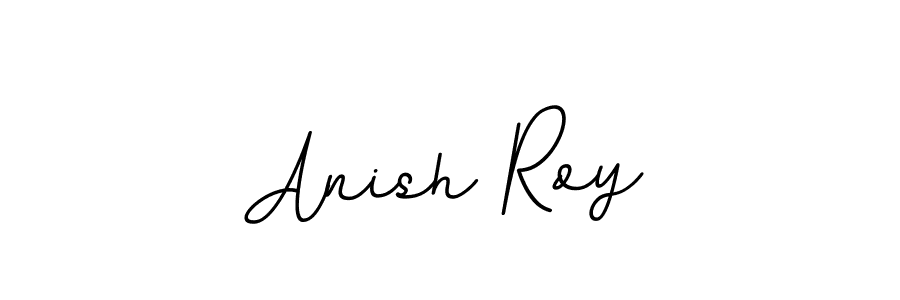 How to make Anish Roy name signature. Use BallpointsItalic-DORy9 style for creating short signs online. This is the latest handwritten sign. Anish Roy signature style 11 images and pictures png