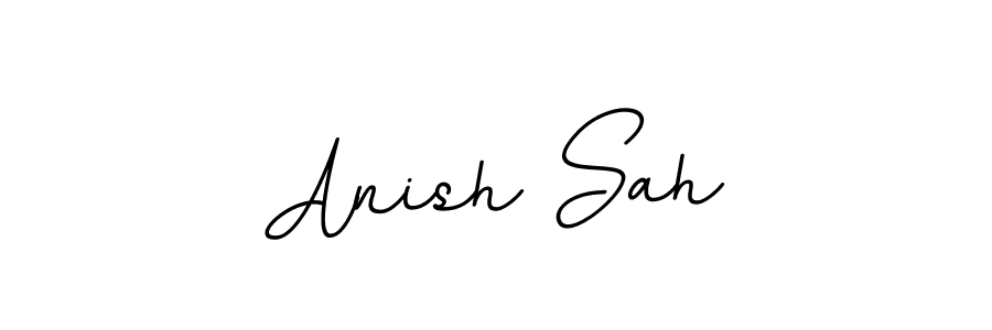 Use a signature maker to create a handwritten signature online. With this signature software, you can design (BallpointsItalic-DORy9) your own signature for name Anish Sah. Anish Sah signature style 11 images and pictures png