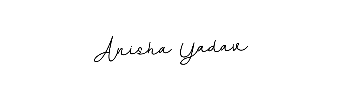How to make Anisha Yadav name signature. Use BallpointsItalic-DORy9 style for creating short signs online. This is the latest handwritten sign. Anisha Yadav signature style 11 images and pictures png