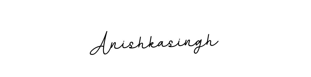 The best way (BallpointsItalic-DORy9) to make a short signature is to pick only two or three words in your name. The name Anishkasingh include a total of six letters. For converting this name. Anishkasingh signature style 11 images and pictures png