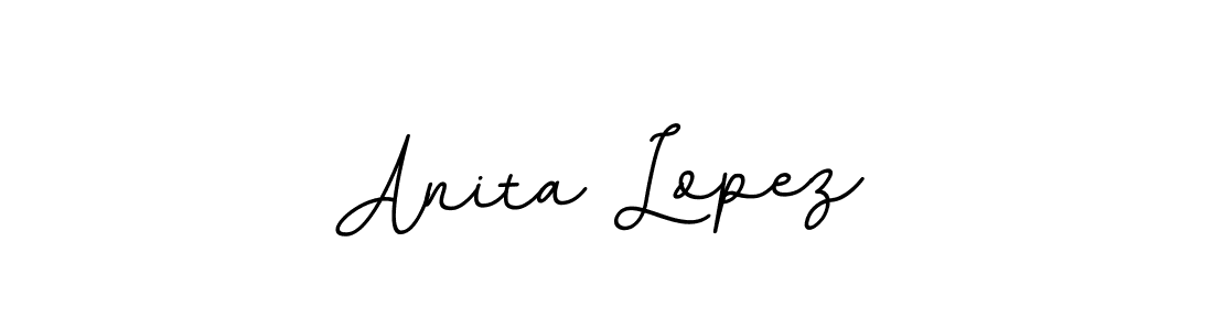 Make a beautiful signature design for name Anita Lopez. With this signature (BallpointsItalic-DORy9) style, you can create a handwritten signature for free. Anita Lopez signature style 11 images and pictures png