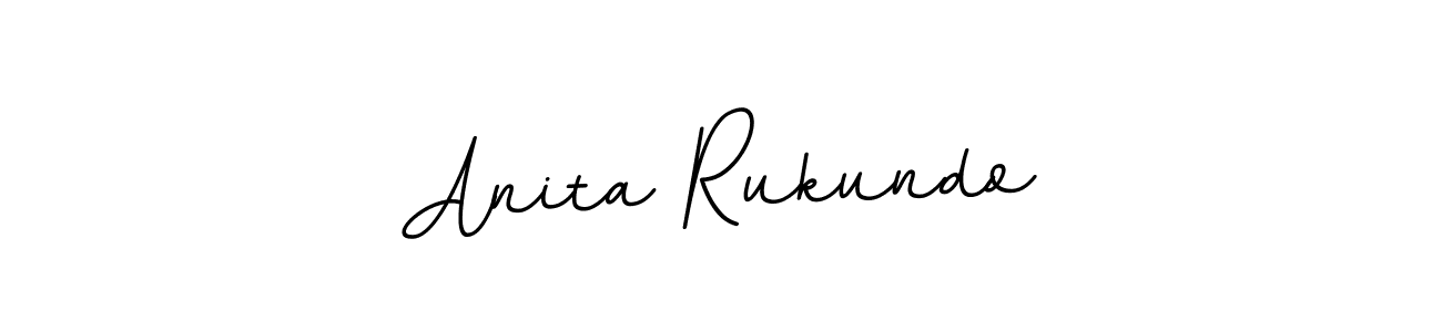 How to make Anita Rukundo name signature. Use BallpointsItalic-DORy9 style for creating short signs online. This is the latest handwritten sign. Anita Rukundo signature style 11 images and pictures png