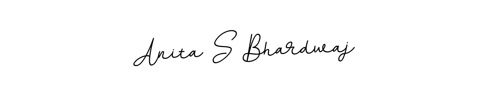 Make a beautiful signature design for name Anita S Bhardwaj. With this signature (BallpointsItalic-DORy9) style, you can create a handwritten signature for free. Anita S Bhardwaj signature style 11 images and pictures png