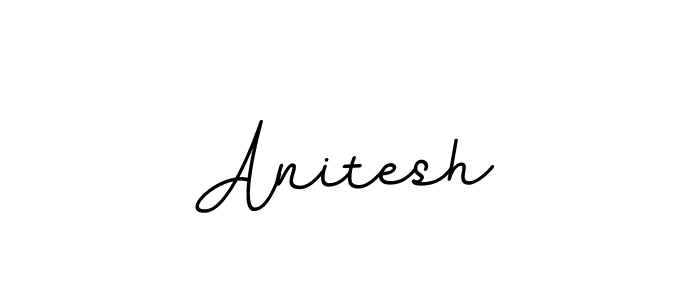 How to make Anitesh name signature. Use BallpointsItalic-DORy9 style for creating short signs online. This is the latest handwritten sign. Anitesh signature style 11 images and pictures png