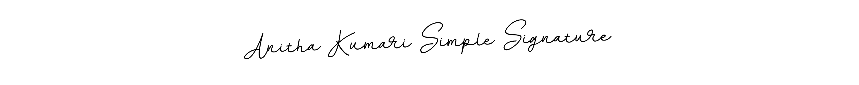 Make a beautiful signature design for name Anitha Kumari Simple Signature. With this signature (BallpointsItalic-DORy9) style, you can create a handwritten signature for free. Anitha Kumari Simple Signature signature style 11 images and pictures png