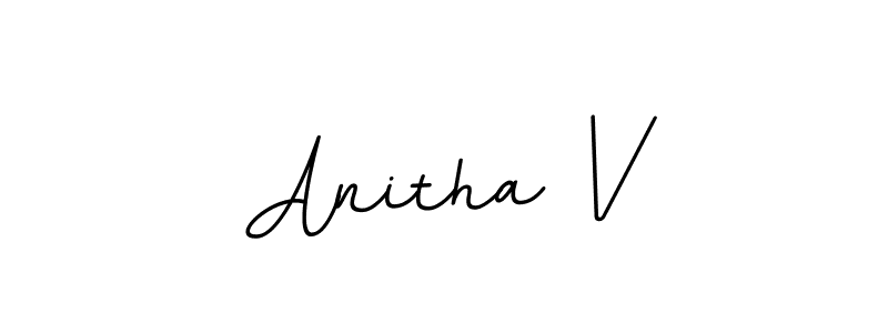 Also we have Anitha V name is the best signature style. Create professional handwritten signature collection using BallpointsItalic-DORy9 autograph style. Anitha V signature style 11 images and pictures png