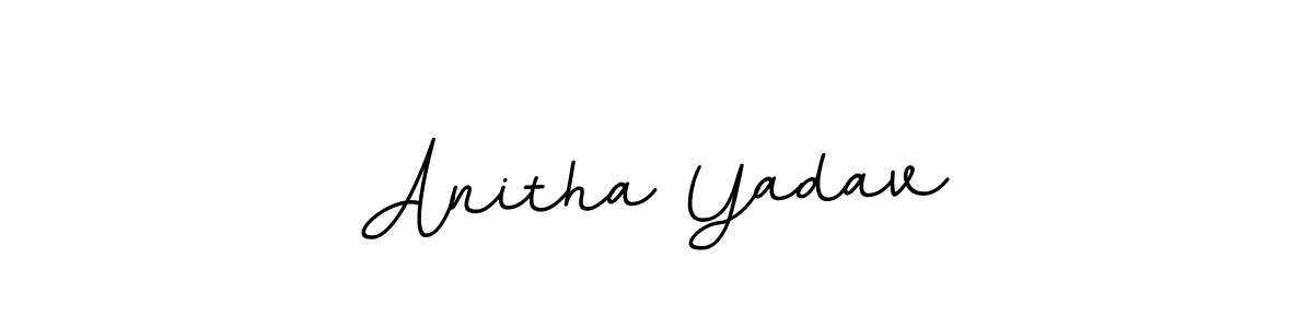 BallpointsItalic-DORy9 is a professional signature style that is perfect for those who want to add a touch of class to their signature. It is also a great choice for those who want to make their signature more unique. Get Anitha Yadav name to fancy signature for free. Anitha Yadav signature style 11 images and pictures png