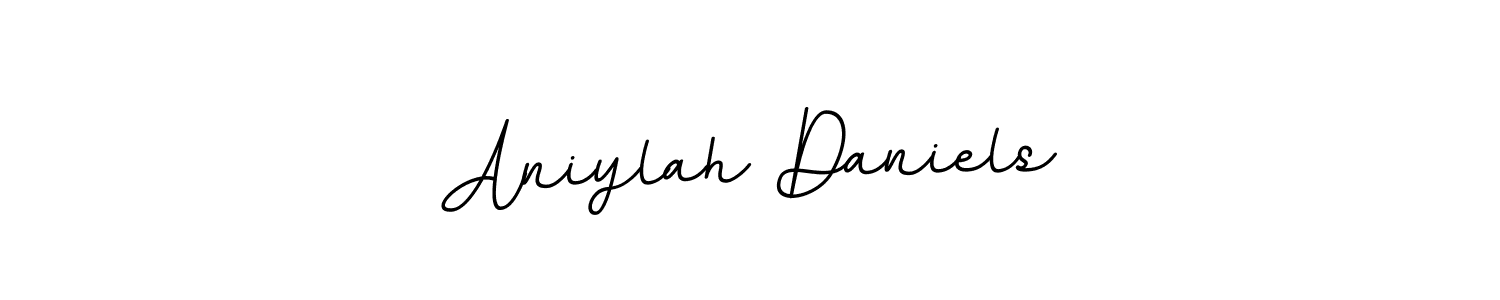 BallpointsItalic-DORy9 is a professional signature style that is perfect for those who want to add a touch of class to their signature. It is also a great choice for those who want to make their signature more unique. Get Aniylah Daniels name to fancy signature for free. Aniylah Daniels signature style 11 images and pictures png