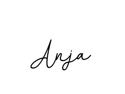 Create a beautiful signature design for name Anja. With this signature (BallpointsItalic-DORy9) fonts, you can make a handwritten signature for free. Anja signature style 11 images and pictures png