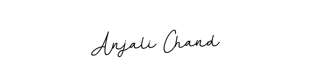 How to make Anjali Chand name signature. Use BallpointsItalic-DORy9 style for creating short signs online. This is the latest handwritten sign. Anjali Chand signature style 11 images and pictures png