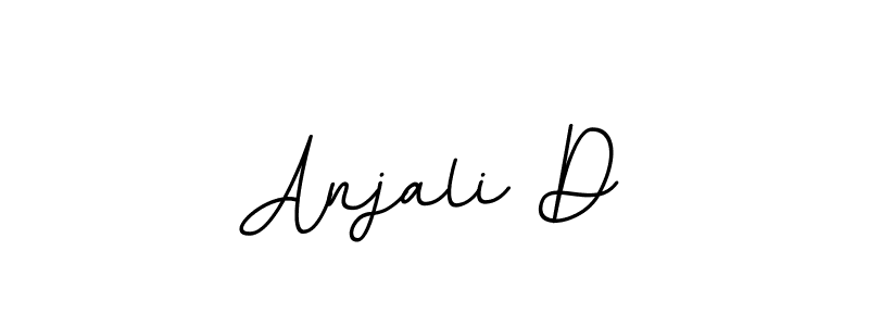 The best way (BallpointsItalic-DORy9) to make a short signature is to pick only two or three words in your name. The name Anjali D include a total of six letters. For converting this name. Anjali D signature style 11 images and pictures png