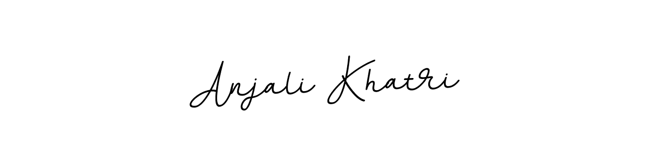 Use a signature maker to create a handwritten signature online. With this signature software, you can design (BallpointsItalic-DORy9) your own signature for name Anjali Khatri. Anjali Khatri signature style 11 images and pictures png