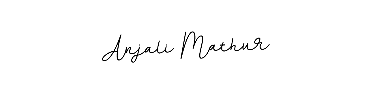 Create a beautiful signature design for name Anjali Mathur. With this signature (BallpointsItalic-DORy9) fonts, you can make a handwritten signature for free. Anjali Mathur signature style 11 images and pictures png