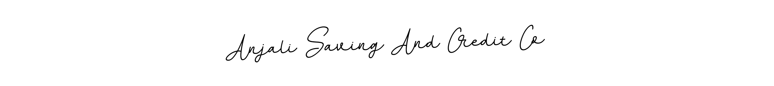 Use a signature maker to create a handwritten signature online. With this signature software, you can design (BallpointsItalic-DORy9) your own signature for name Anjali Saving And Credit Co. Anjali Saving And Credit Co signature style 11 images and pictures png