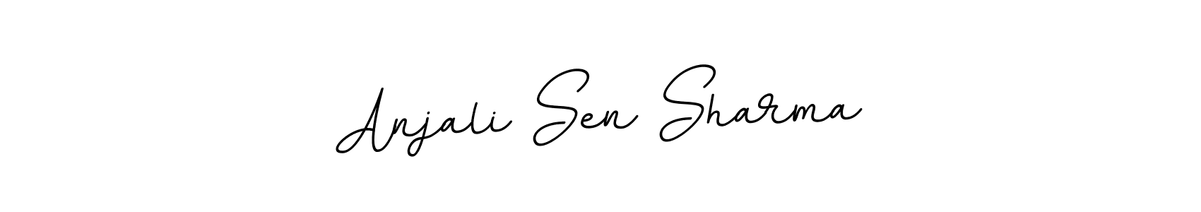 How to make Anjali Sen Sharma name signature. Use BallpointsItalic-DORy9 style for creating short signs online. This is the latest handwritten sign. Anjali Sen Sharma signature style 11 images and pictures png