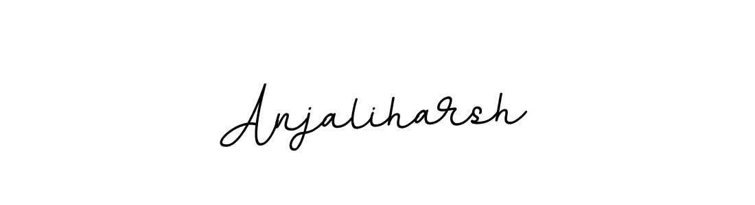 Make a beautiful signature design for name Anjaliharsh. With this signature (BallpointsItalic-DORy9) style, you can create a handwritten signature for free. Anjaliharsh signature style 11 images and pictures png