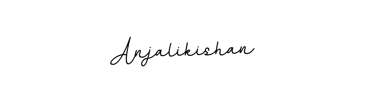 Use a signature maker to create a handwritten signature online. With this signature software, you can design (BallpointsItalic-DORy9) your own signature for name Anjalikishan. Anjalikishan signature style 11 images and pictures png