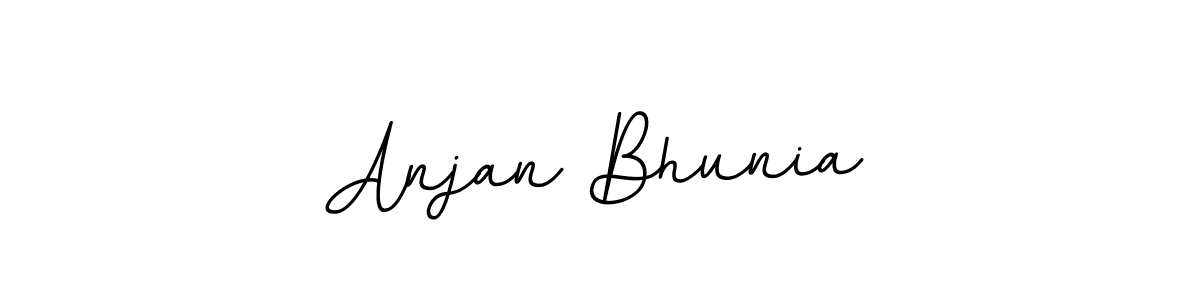 How to make Anjan Bhunia name signature. Use BallpointsItalic-DORy9 style for creating short signs online. This is the latest handwritten sign. Anjan Bhunia signature style 11 images and pictures png