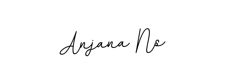 Design your own signature with our free online signature maker. With this signature software, you can create a handwritten (BallpointsItalic-DORy9) signature for name Anjana Ns. Anjana Ns signature style 11 images and pictures png