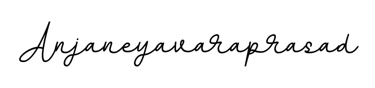 A classic penmanship look for Anjaneyavaraprasad. The BallpointsItalic-DORy9 font brings timeless elegance and confidence to every signed document. Anjaneyavaraprasad signature style 11 images and pictures png