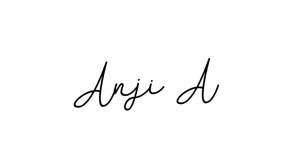 Anji A stylish signature style. Best Handwritten Sign (BallpointsItalic-DORy9) for my name. Handwritten Signature Collection Ideas for my name Anji A. Anji A signature style 11 images and pictures png