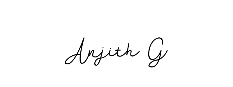 Create a beautiful signature design for name Anjith G. With this signature (BallpointsItalic-DORy9) fonts, you can make a handwritten signature for free. Anjith G signature style 11 images and pictures png