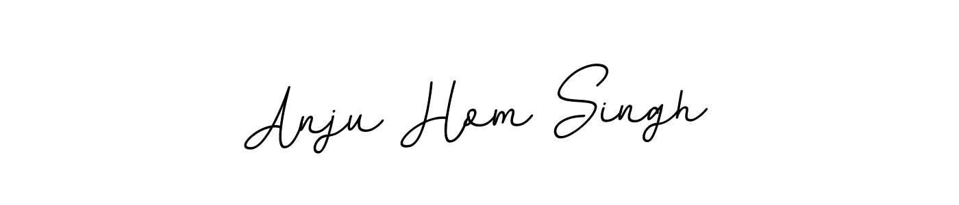 Use a signature maker to create a handwritten signature online. With this signature software, you can design (BallpointsItalic-DORy9) your own signature for name Anju Hom Singh. Anju Hom Singh signature style 11 images and pictures png