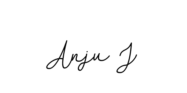 The best way (BallpointsItalic-DORy9) to make a short signature is to pick only two or three words in your name. The name Anju J include a total of six letters. For converting this name. Anju J signature style 11 images and pictures png