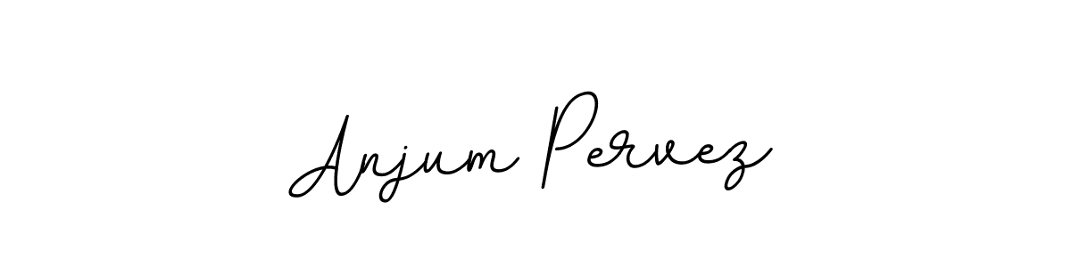 How to make Anjum Pervez name signature. Use BallpointsItalic-DORy9 style for creating short signs online. This is the latest handwritten sign. Anjum Pervez signature style 11 images and pictures png