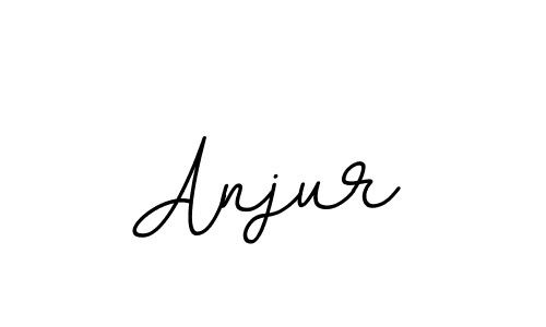 Make a beautiful signature design for name Anjur. With this signature (BallpointsItalic-DORy9) style, you can create a handwritten signature for free. Anjur signature style 11 images and pictures png